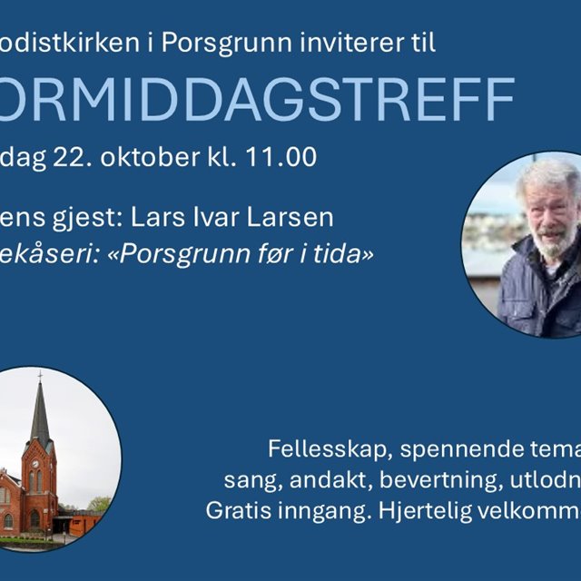 Formiddagstreff torsdag 22. oktober kl. 11.00