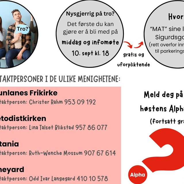 Alphakurs høsten 2026