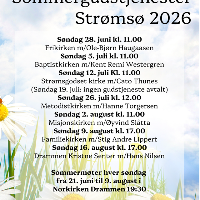 Sommerens fellesgudstjeneste - Strømsgodset
