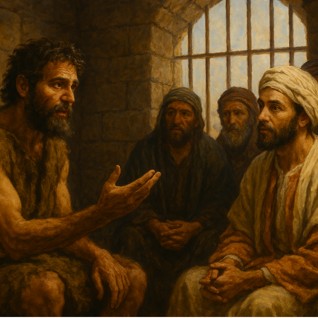 Jesus svarer døperen Johannes