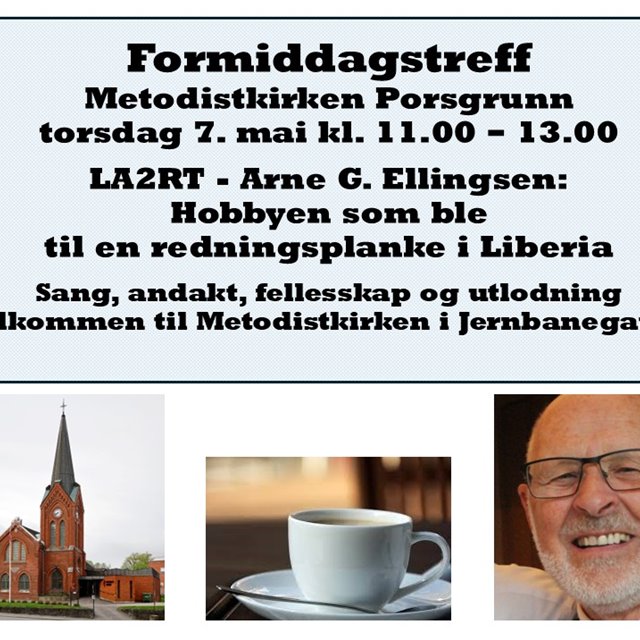 Formiddagstreff torsdag 7. mai kl. 11.00
