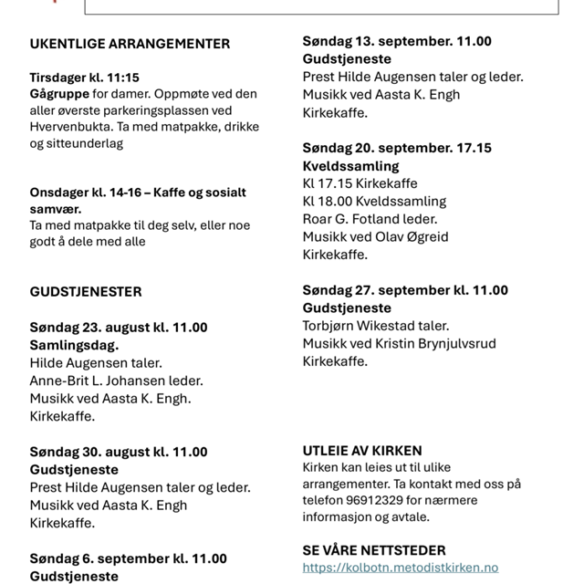 Helgenytt fredag 21. august 2026