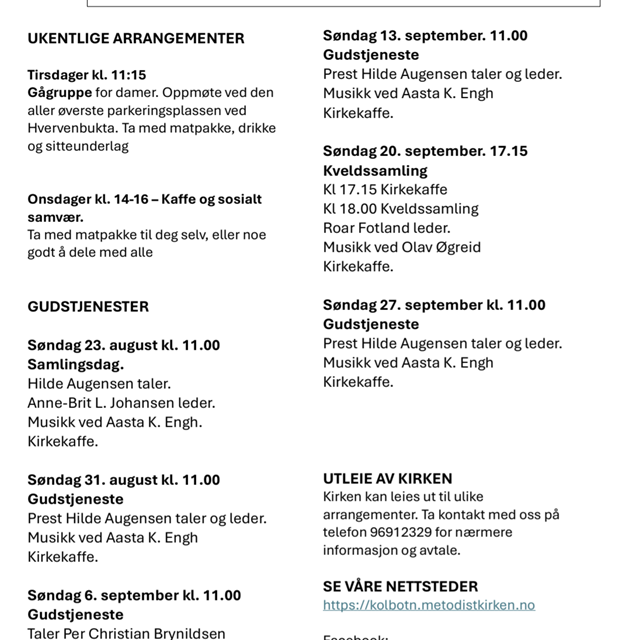 Helgenytt fredag 21. august 2026